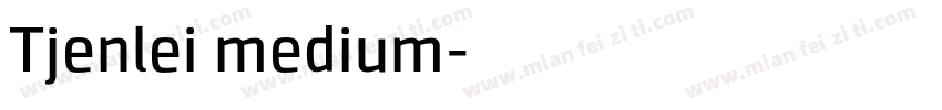 Tjenlei medium字体转换